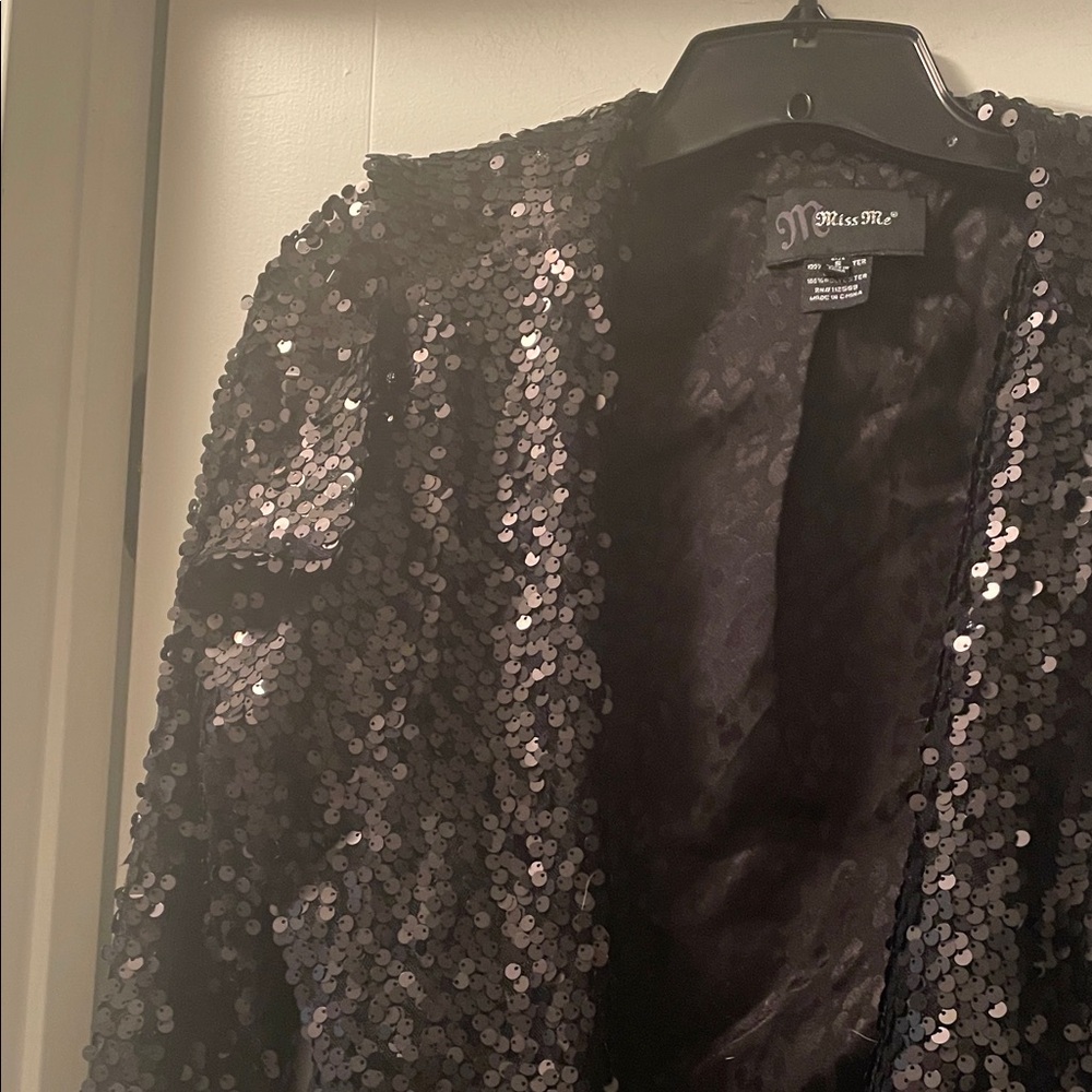 Black Sequin Jacket - image 4